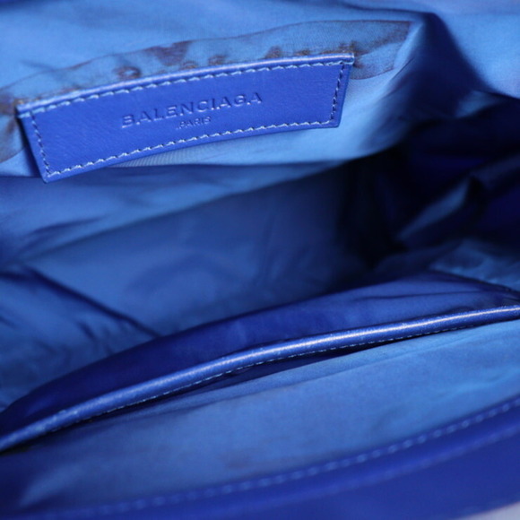 BALENCIAGA Blue Leather Tote Bag - Picture 9 of 9